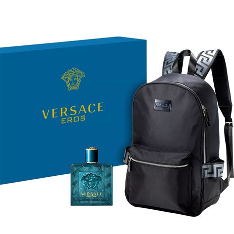 versace perfum for men|Versace men's perfume with backpack.